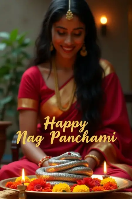 Nag Panchami Puja Thali PNG For Download - Free Happy Nag Panchami Download