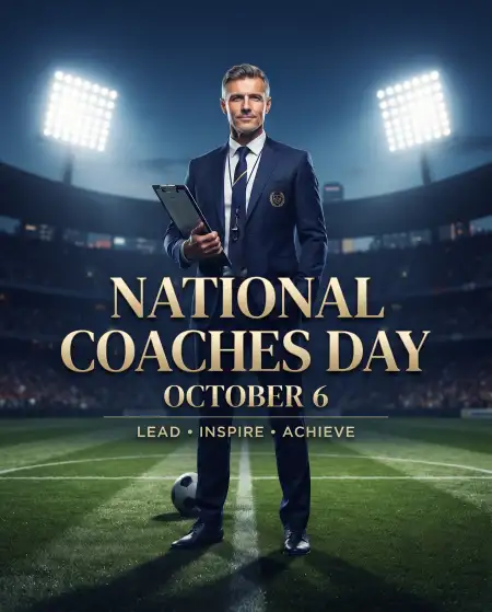 national coaches day sports background 2026 - National Coaches Day 2026