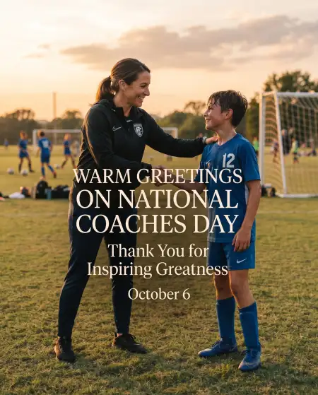 national coaches day thank you message for coach 2026 - National Coaches Day 2026