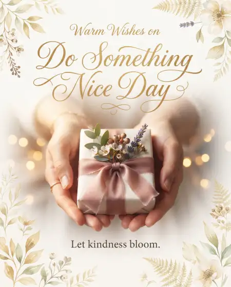 national do something nice day ideas for family