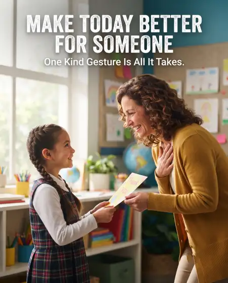 national do something nice day ideas for school