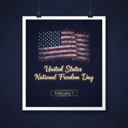 National Freedom Day American Pride Poster - Free United States National Freedom Day Download