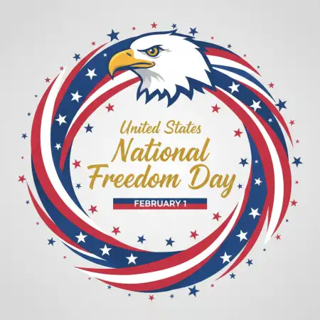 National Freedom Day Eagle Illustration - Free United States National Freedom Day Download