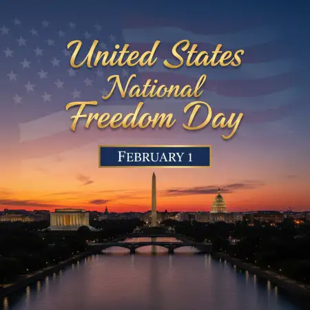 National Freedom Day February 1 Celebration - Free United States National Freedom Day Download