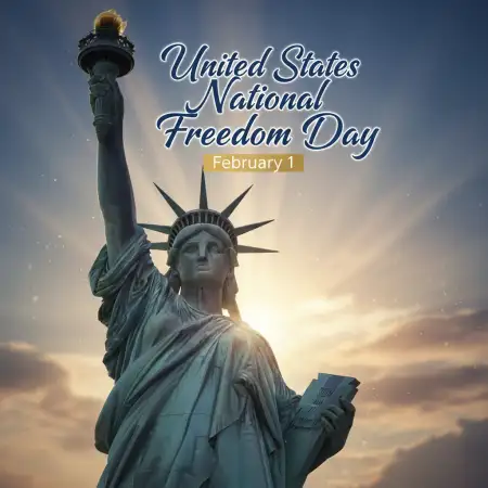 National Freedom Day Patriotic Celebration Design - Free United States National Freedom Day Download
