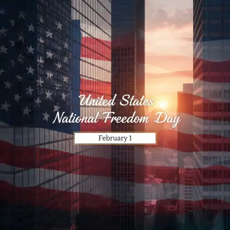 National Freedom Day Website Header Design - Free United States National Freedom Day Download
