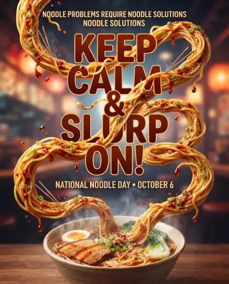 national noodle day celebration poster 2026 - National Coaches Day Celebration 2026