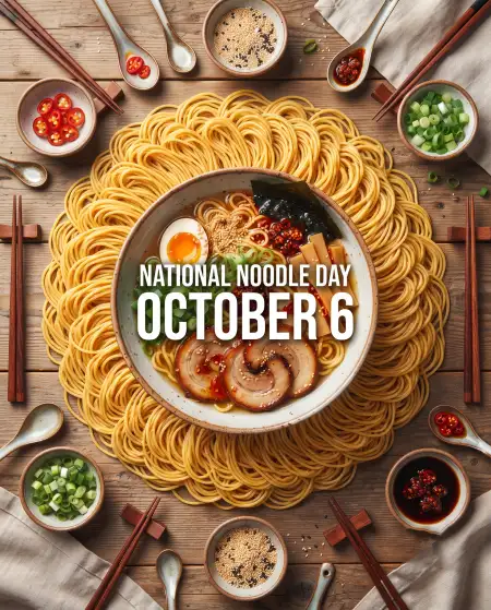 national noodle day food background 2026