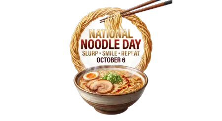 national noodle day funny noodle png 2026 - National Noodle Day Poster 2026