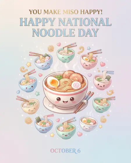 national noodle day instagram post 2026