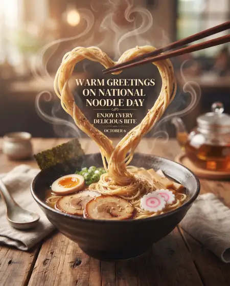 national noodle day messages 2026
