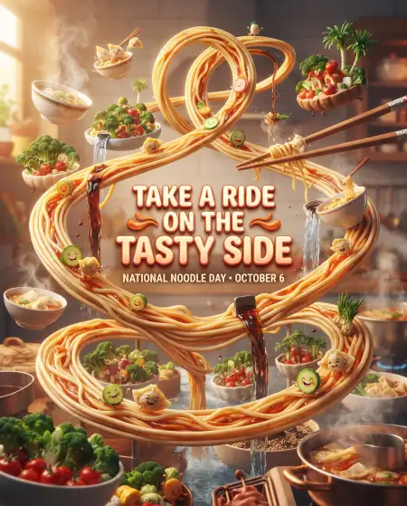 national noodle day poster background 2026