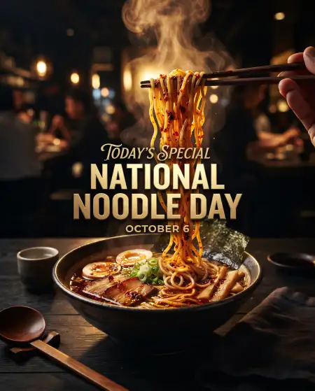 national noodle day restaurant special 2026