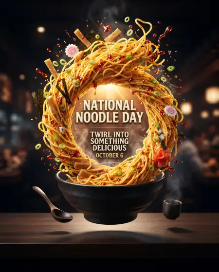 national noodle day social media creative 2026