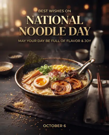 national noodle day usa 2026