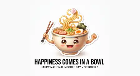 national noodle day whatsapp status 2026
