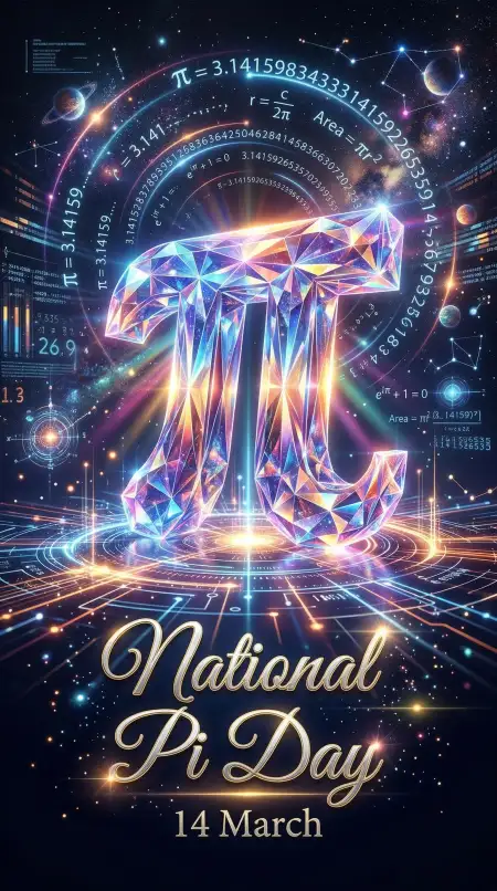 National Pi Day Digital Art Poster - Free National Pi Day Download