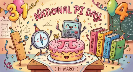 National Pi Day Educational Illustration Design - Free National Pi Day Download