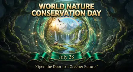 Nature Conservation Event Banner - Free World Nature Conservation Day 2026 Download