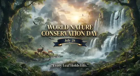 Nature Conservation Presentation Background - Free World Nature Conservation Day 2026 Download