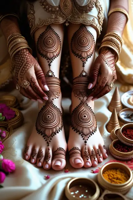 Navratri Mehndi Design Ideas With Photos - Free Related Mehndi Design Image