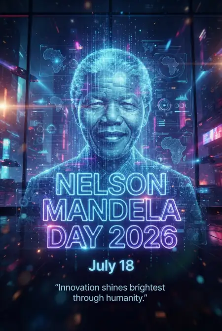 Nelson Mandela Ai Generated Poster 2026 - Free Nelson Mandela Poster 2026 Download