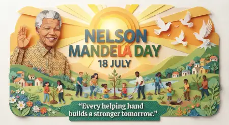 Nelson Mandela Community Service Poster 2026 - Free Nelson Mandela Poster 2026 Download