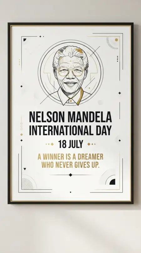 Nelson Mandela Day Celebration Flyer Template - Free Nelson Mandela International Day 2026 Download