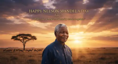 Nelson Mandela Day Greeting Messages - Free Nelson Mandela Day Wishes Download