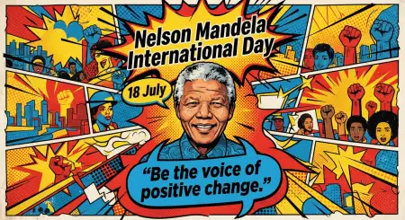 Nelson Mandela Day Volunteer Campaign Poster - Free Nelson Mandela International Day 2026 Download