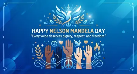 Nelson Mandela Day Wishes Email Banner - Free Nelson Mandela Day Wishes Download