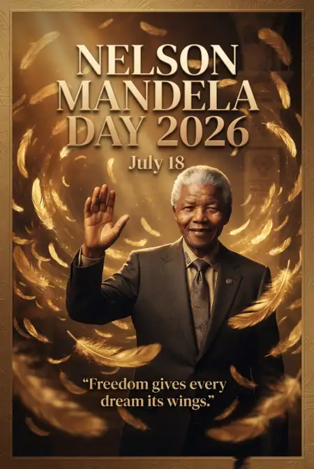 Nelson Mandela Freedom Poster 2026 - Free Nelson Mandela Poster 2026 Download