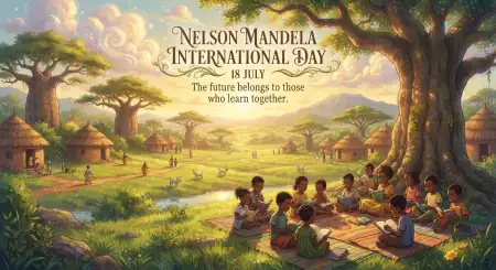Nelson Mandela International Day Greeting Card Design - Free Nelson Mandela International Day 2026 Download