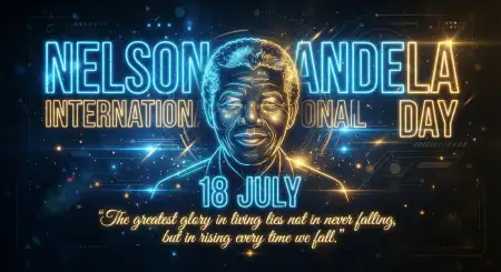 Nelson Mandela International Day Typography Design - Free Nelson Mandela International Day 2026 Download