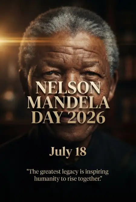 Nelson Mandela Justice Poster 2026 - Free Nelson Mandela Poster 2026 Download