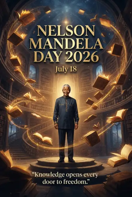 Nelson Mandela Library Poster 2026 - Free Nelson Mandela Poster 2026 Download