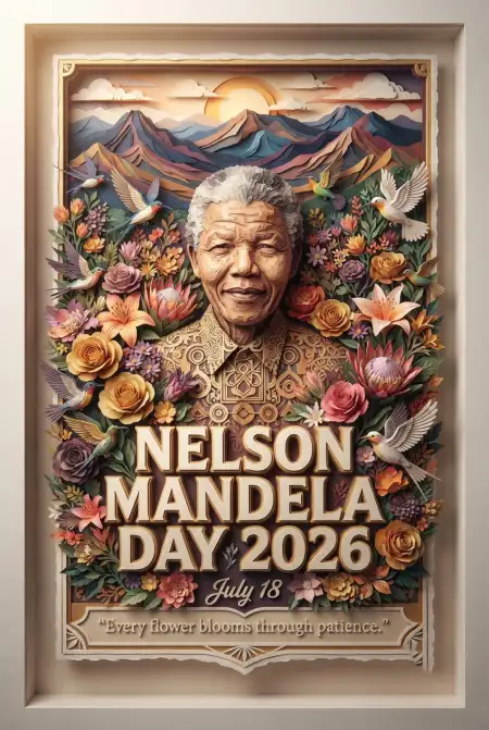 Nelson Mandela Office Poster 2026 - Free Nelson Mandela Poster 2026 Download
