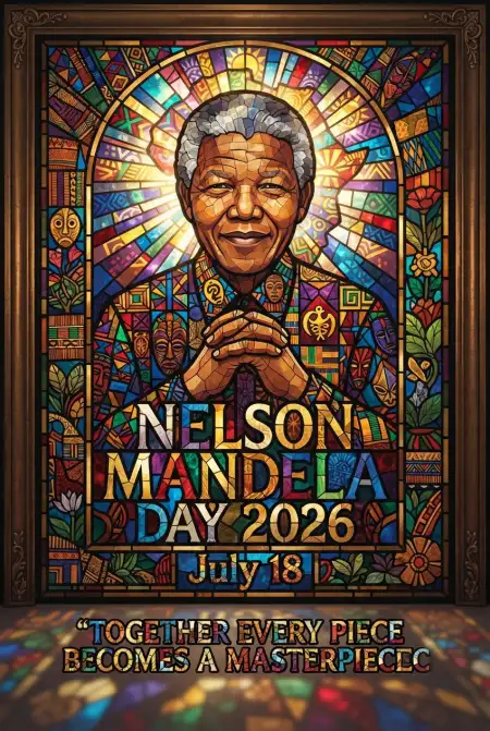 Nelson Mandela Tribute Poster 2026 - Free Nelson Mandela Poster 2026 Download