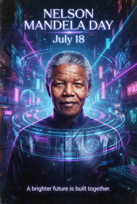 Nelson Mandela Vector Poster 2026 - Free Nelson Mandela Poster 2026 Download