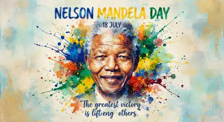 Nelson Mandela Watercolor Poster 2026 - Free Nelson Mandela Poster 2026 Download