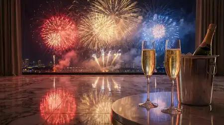 Free New Year 2026 Background With Fireworks Hd Background Download