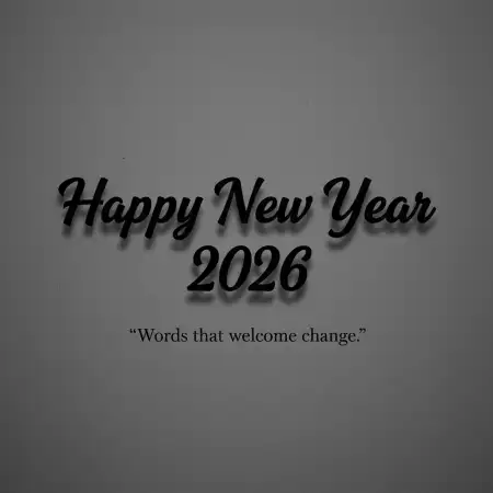 New Year 2026 Greeting Card Dark Theme - Free Happy New Year Download
