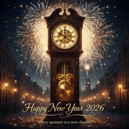 New Year 2026 Greeting Card Luxury Design - Free Happy New Year Download