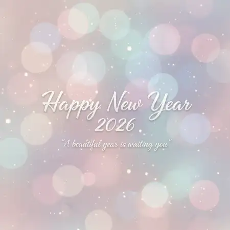 New Year 2026 Greeting Card Minimal Design - Free Happy New Year Download