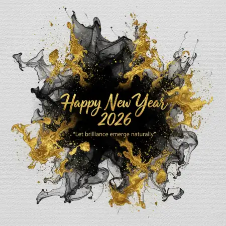 New Year 2026 Greeting Card Minimalist Style - Free Happy New Year Download