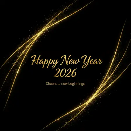 New Year 2026 Greeting Card Printable - Free Happy New Year Download