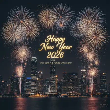 New Year 2026 Greeting Card Professional - Free Happy New Year Download