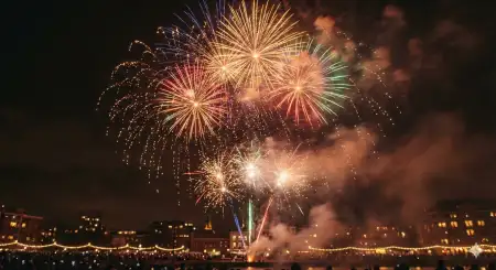 Free New Year Background Hd With Fireworks Background Download