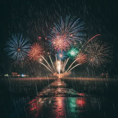 Free New Year Fireworks Background Clear Sky Hd Background Download