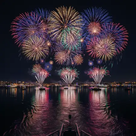 Free New Year Fireworks Background For Instagram Reel Background Download